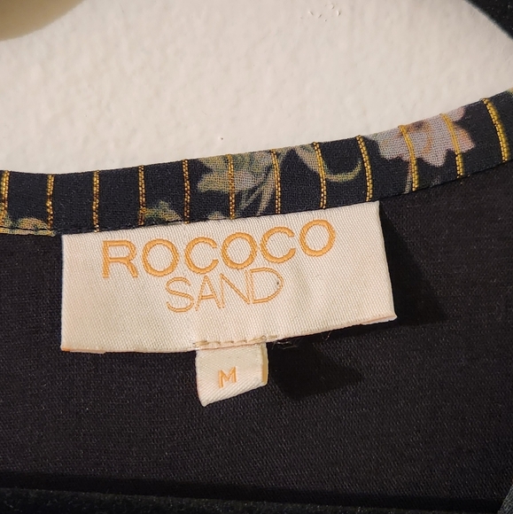 ROCOCO SAND X Revolve Flora Hi-Lo Maxi Dress in Green Floral Print - Picture 9 of 11